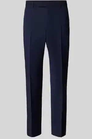 Strellson Regular fit pantalon met persplooien, model 