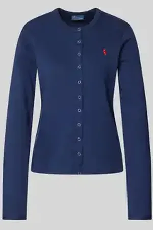 Ralph Lauren Gebreide jacks met logostitching, model 