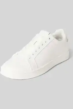 Calvin Klein Leren sneakers met labelbadge