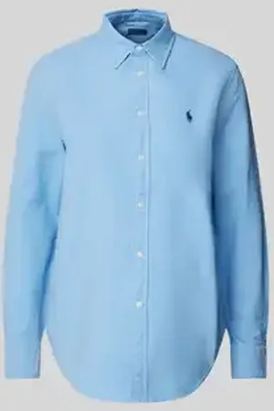 Ralph Lauren Classic fit overhemdblouse met logostitching