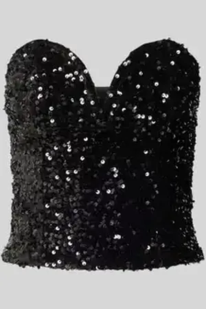 Gina Tricot Bandeautop met pailletten, model 