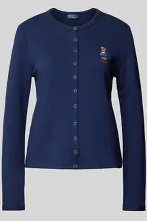 Ralph Lauren Gebreide jacks met logostitching, model 