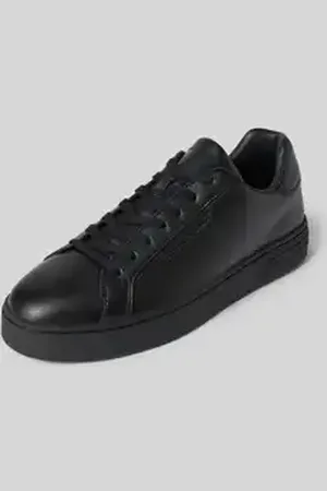 Armani Exchange Leren sneakers met label in reliëf, model 