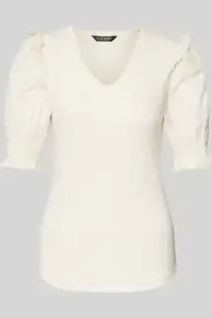 Ralph Lauren Gebreid shirt met V-hals, model 