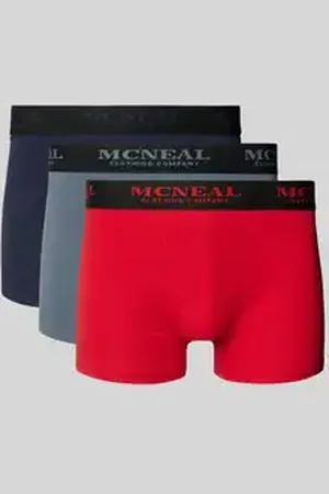 McNeal Boxershort met band met label in een set van 3 stuks