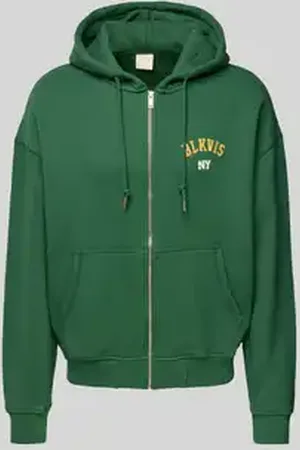BLKVIS Oversized sweatjack met labelstitching