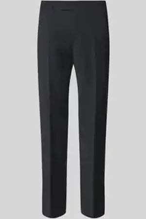 Strellson Regular fit pantalon met persplooien, model 
