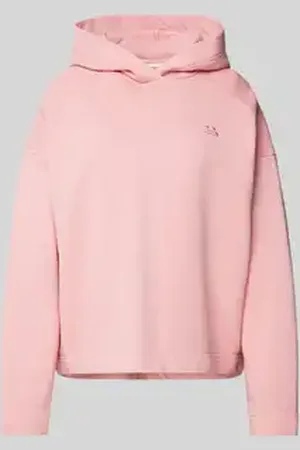 Drykorn Oversized hoodie met labelstitching, model 