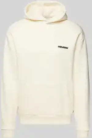 Review Hoodie met labelprint