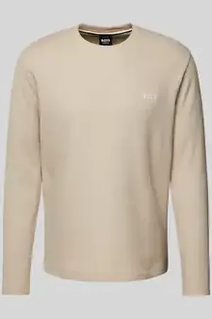 HUGO BOSS Shirt met lange mouwen en labelstitching