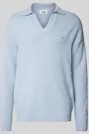 Drykorn Gebreide pullover met ribboorden, model 