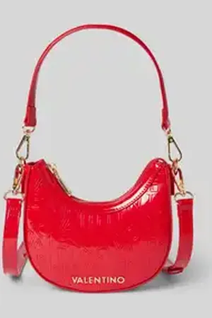 VALENTINO Schoudertas met structuurmotief met label, model 