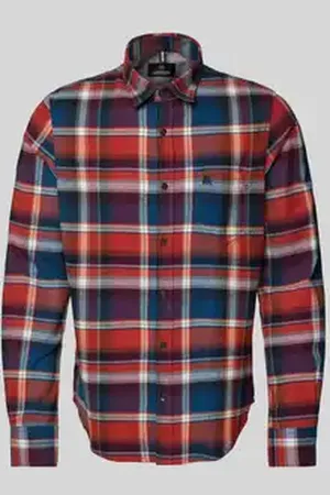 Lerros Regular fit vrijetijdsoverhemd met labelstitching