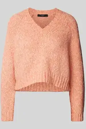 Max Mara Korte gebreide pullover met V-hals, model 
