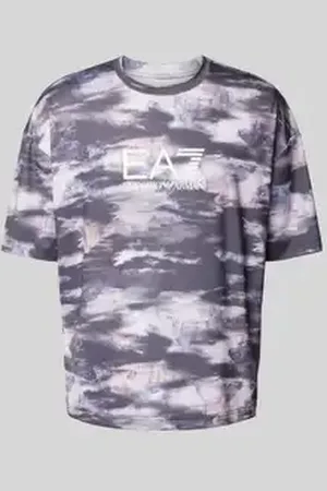 EA7 T-shirt met labelprint, model 