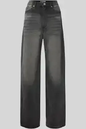 Review Baggy fit jeans met viscose in 5-pocketmodel