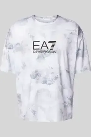 EA7 T-shirt met labelprint, model 