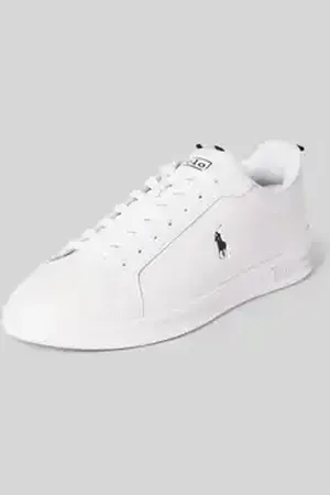 Ralph Lauren Sneakers van leer met labelprint