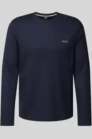 HUGO BOSS Shirt met lange mouwen en labelstitching
