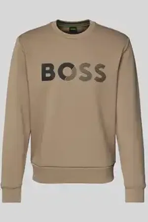 HUGO BOSS Sweatshirt met labelprint