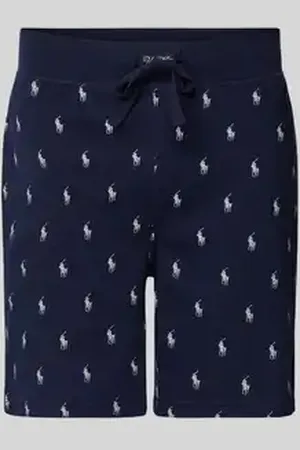 Ralph Lauren Slim fit korte pyjamabroek met labelprint