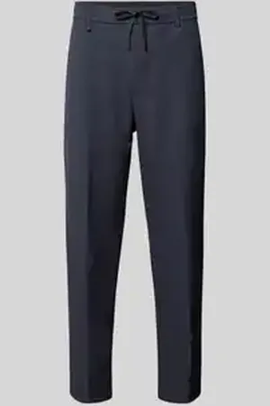 HUGO BOSS Regular fit stoffen broek met tunnelkoord, model 