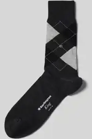 Burlington Sokken met ruitmotief, model 