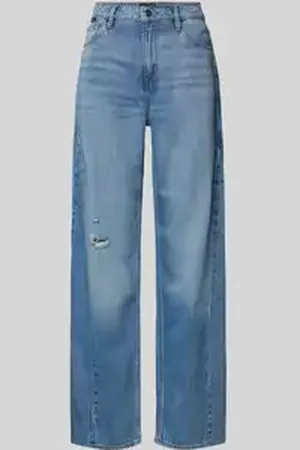 HUGO BOSS Wide leg jeans in destroyed-look, model 