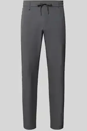 HUGO BOSS Regular fit stoffen broek met tunnelkoord, model 