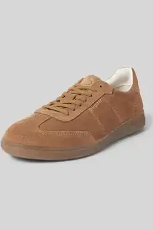Bugatti Leren sneakers met labeldetails, model 