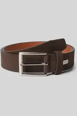 Lloyd Leren riem met labelapplicatie