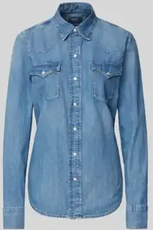 Ralph Lauren Overhemdblouse met drukknoopsluiting