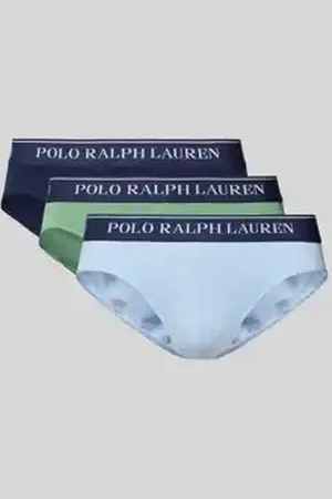 Ralph Lauren Regular fit slip met deelnaden in een set van 3 stuks