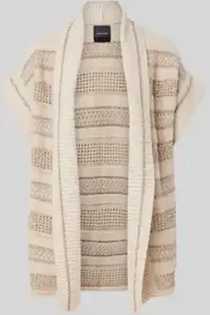 Marc Cain Cardigan van wolmix met kabelpatroon