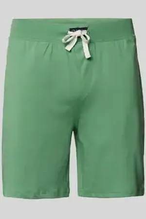 Ralph Lauren Slim fit korte pyjamabroek met labelpatch