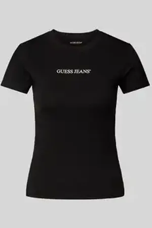 Guess Slim fit T-shirt met labelprint