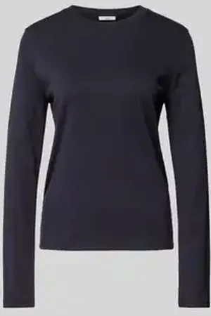 Marc O’ Polo Shirt met lange mouwen en geribde ronde hals