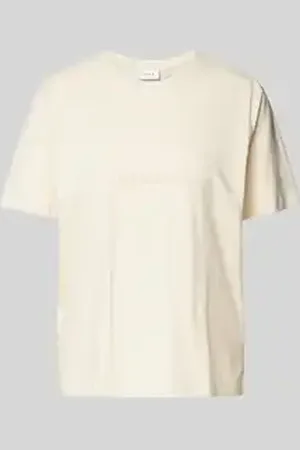 VILA T-shirt met labelstitching, model 