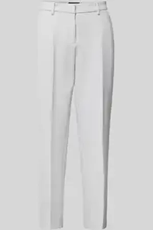 Cambio Slim fit stoffen broek met persplooien, model 