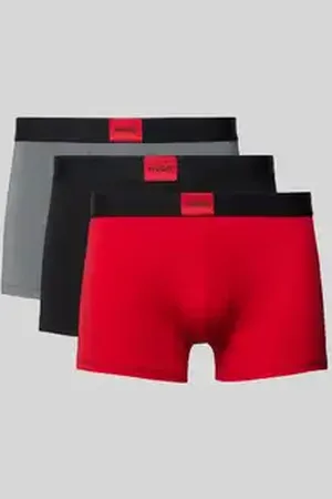 HUGO BOSS Boxershort met labeldetail in een set van 3 stuks, model 