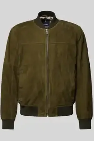 JOOP! Leren blouson met opstaande kraag, model 