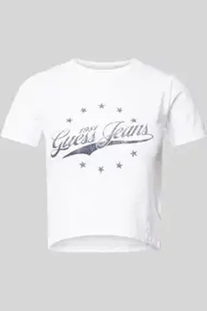 Guess Kort T-shirt met labelprint