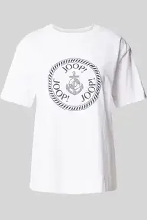JOOP! T-shirt met strass-steentjes, model 