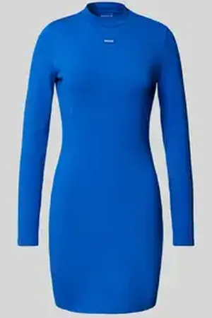 Hugo Blue Mini-jurk met labelbadge, model 