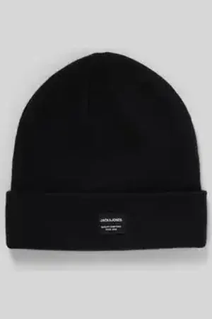 JACK & JONES Beanie met labeldetail