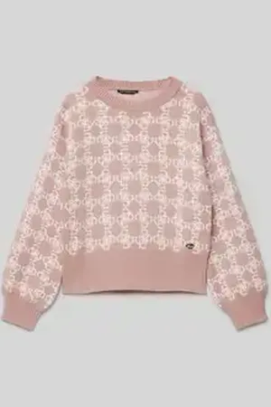 Guess Gebreide pullover met ribboorden