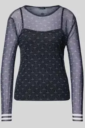 JOOP! Shirt met lange mouwen en semi-transparant design, model 