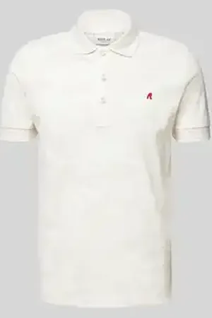 Replay Regular fit poloshirt met logostitching