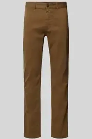HUGO BOSS Slim fit chino met steekzakken opzij