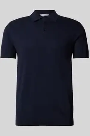 SELECTED Poloshirt met elastische boorden